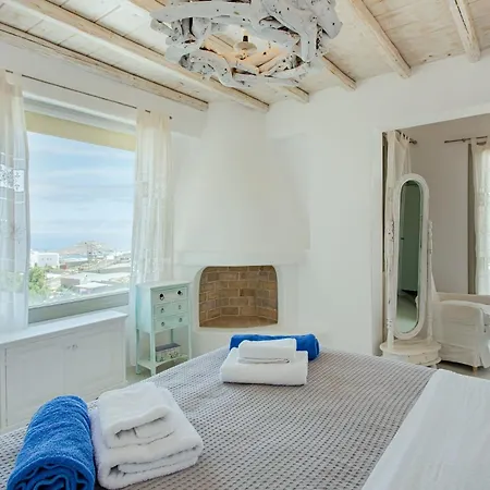 Magnificent Mykonos Nexus 2 Bedrooms Private Terrace With Jacuzzi Outdoor Dining Area & Bbq Apartment *