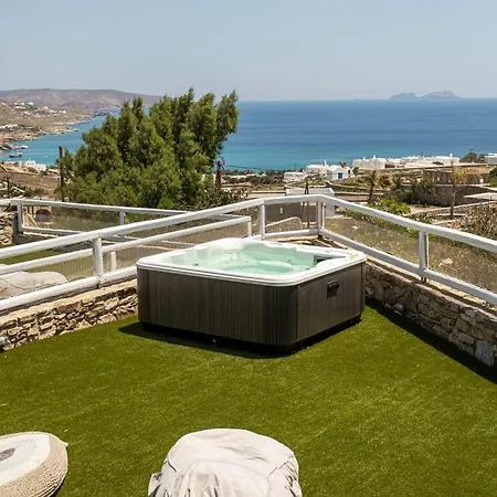 Magnificent Mykonos Nexus 2 Bedrooms Private Terrace With Jacuzzi Outdoor Dining Area Bbq Apartamento *